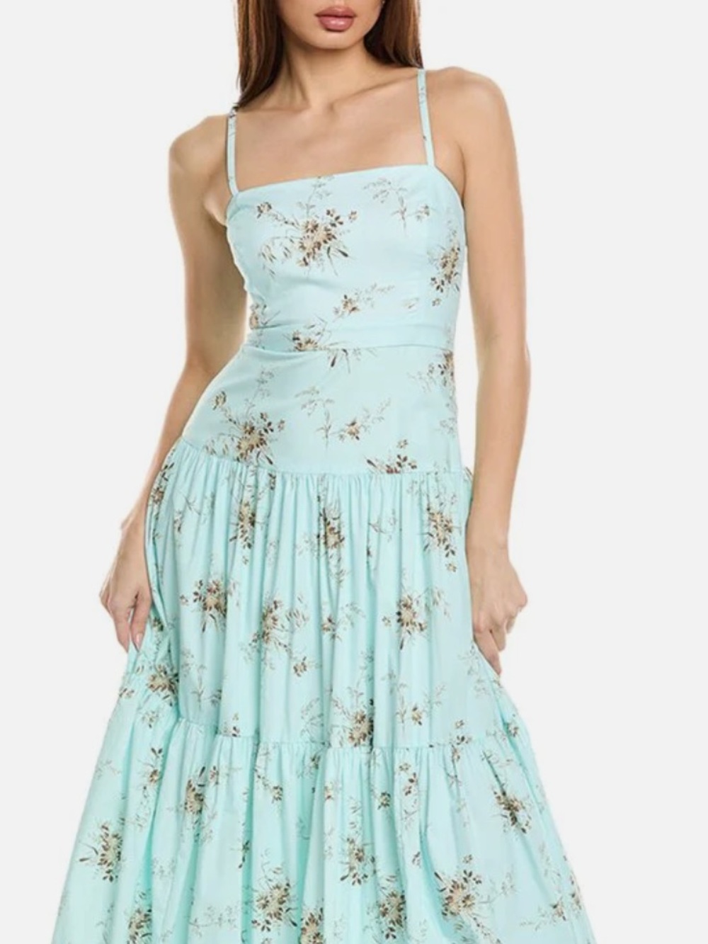 Cinq a Sept Glacial Blue Multi Dress
